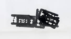 101-10070 - H0 - Zubehör Rückspiegel für MB L 319 und VW-Transporter 7 Spritzlinge mit 2 Paar schwarz